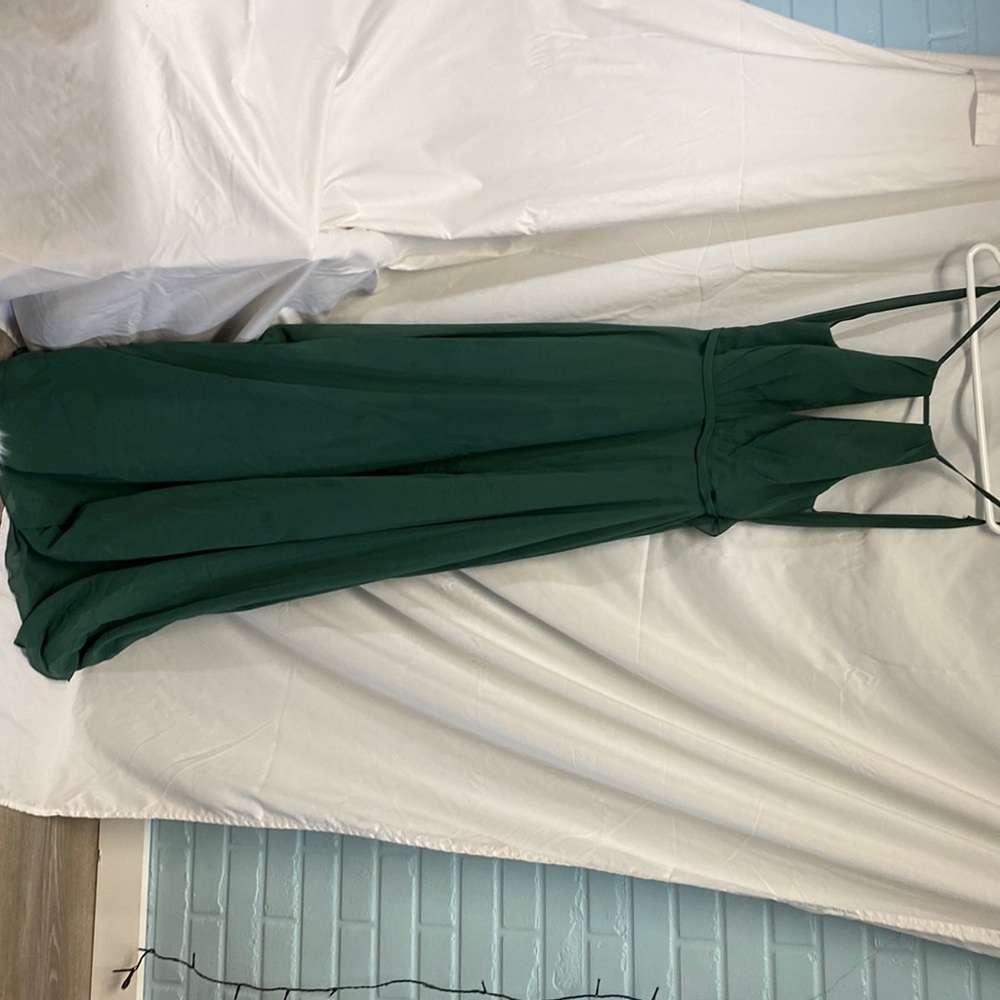 Green bridesmaid dress